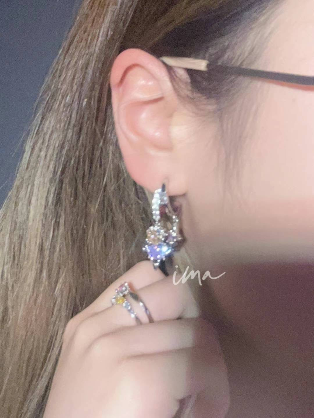 Double fudge earrings