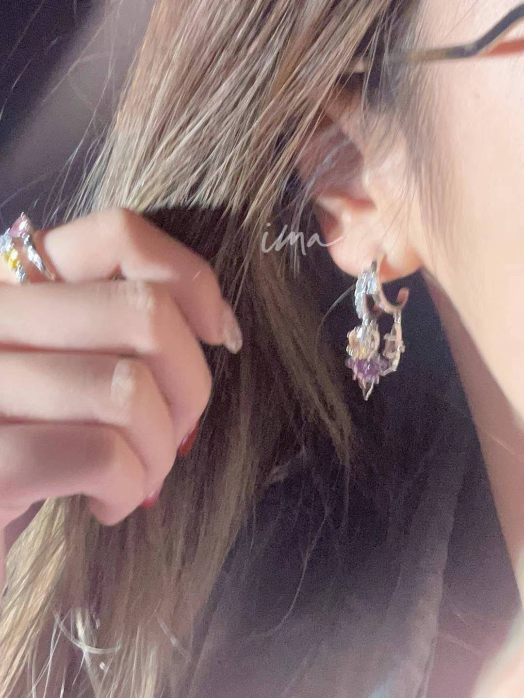 Double fudge earrings