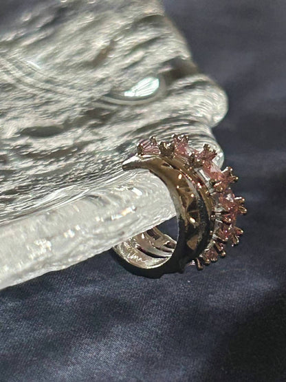 Multi-layer powder zircon single ear clip