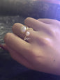 Hand-wound pearl ring