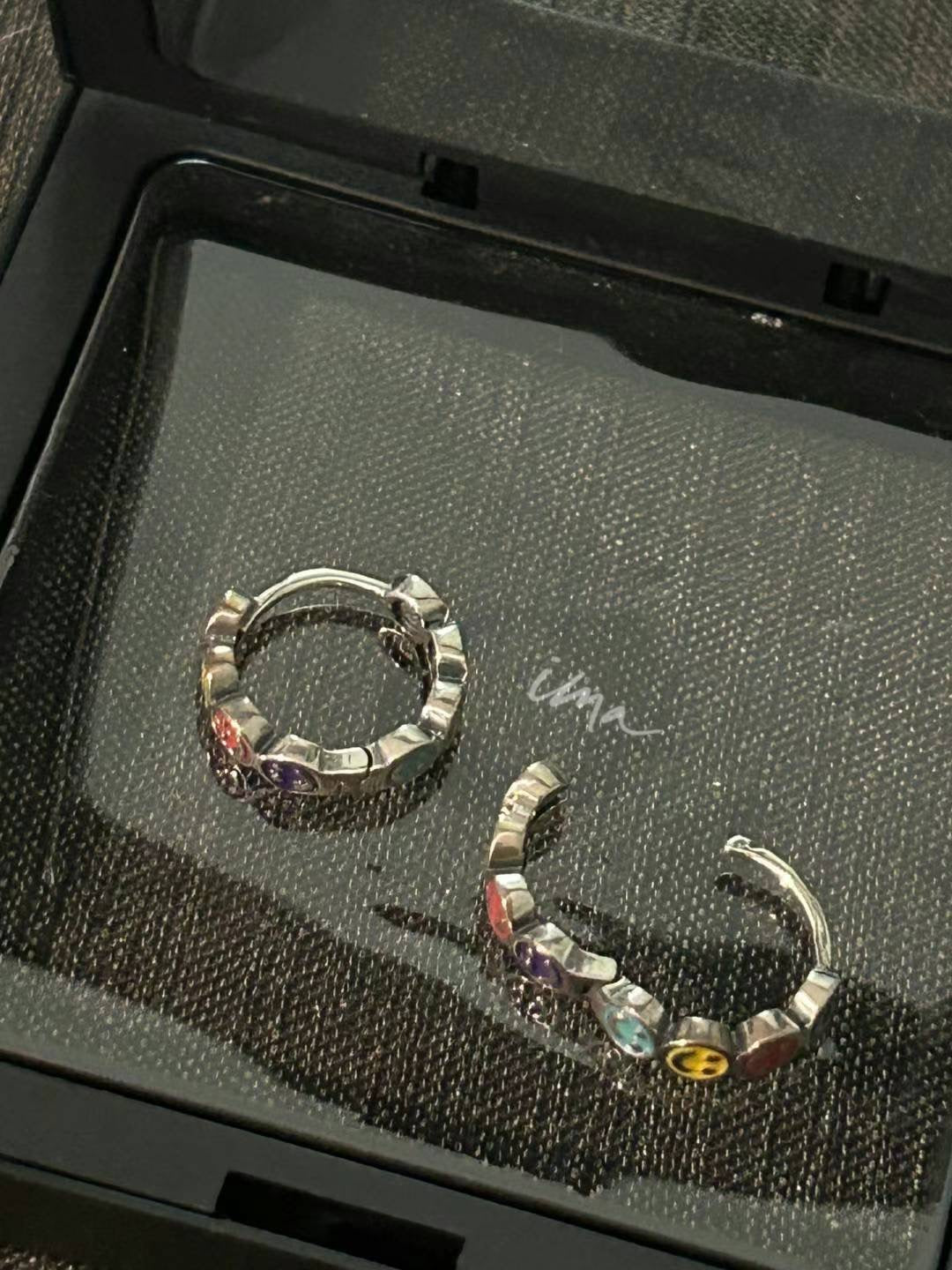 colorful smiles earring